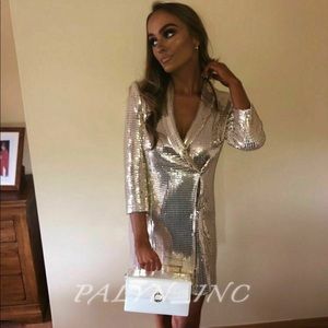 shiny blazer dress zara